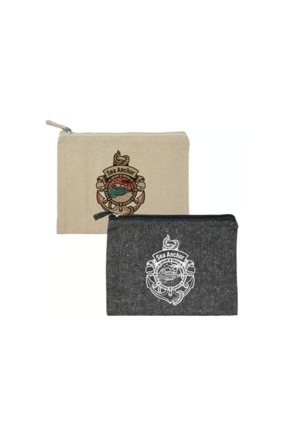 Multi-purpose Cotton Zipper Pouches 6 oz
